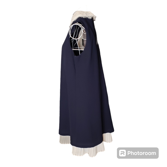 Nanette Lepore Sleeveless Lace Collar Dress Size 4 - Picture 2 of 8